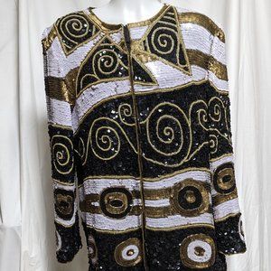 Night Vogue Vintage Sequin Jacket